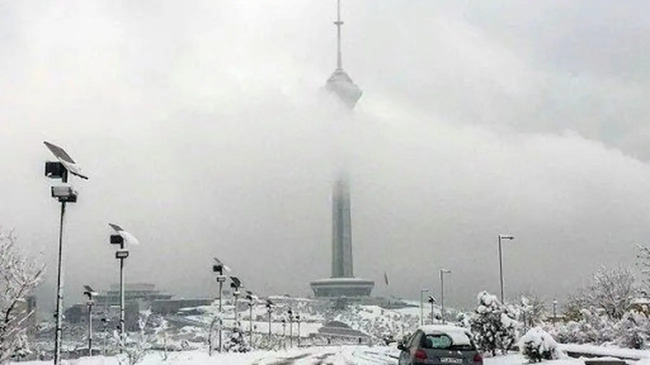 آلودگی هوای تهران با وجود بارش برف 
