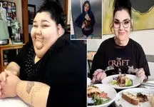 کاهش وزن فوق‌العاده زن آمریکایی از ۲۷۲ به ۷۷ کیلوگرم + عکس