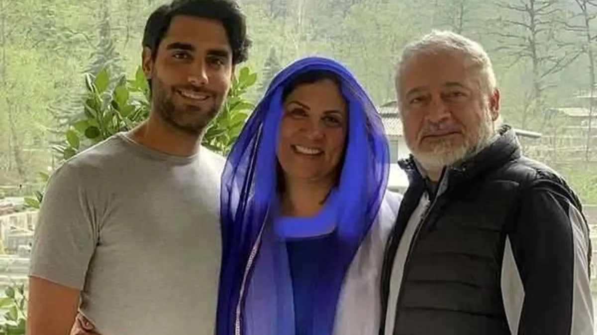 مجید مشیری در کنار همسر و پسرش + عکس