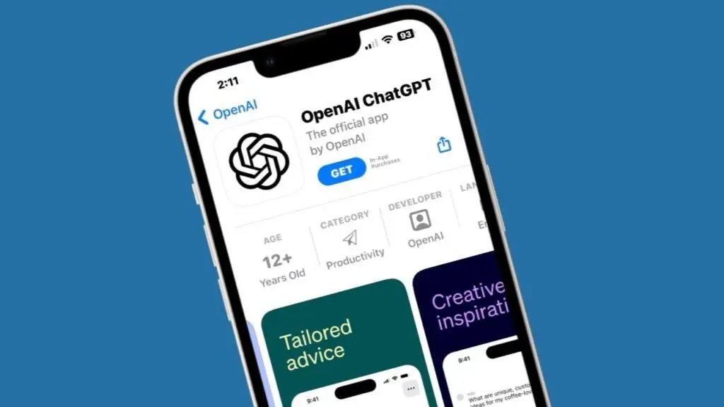 اپلیکیشن ChatGPT آیفون