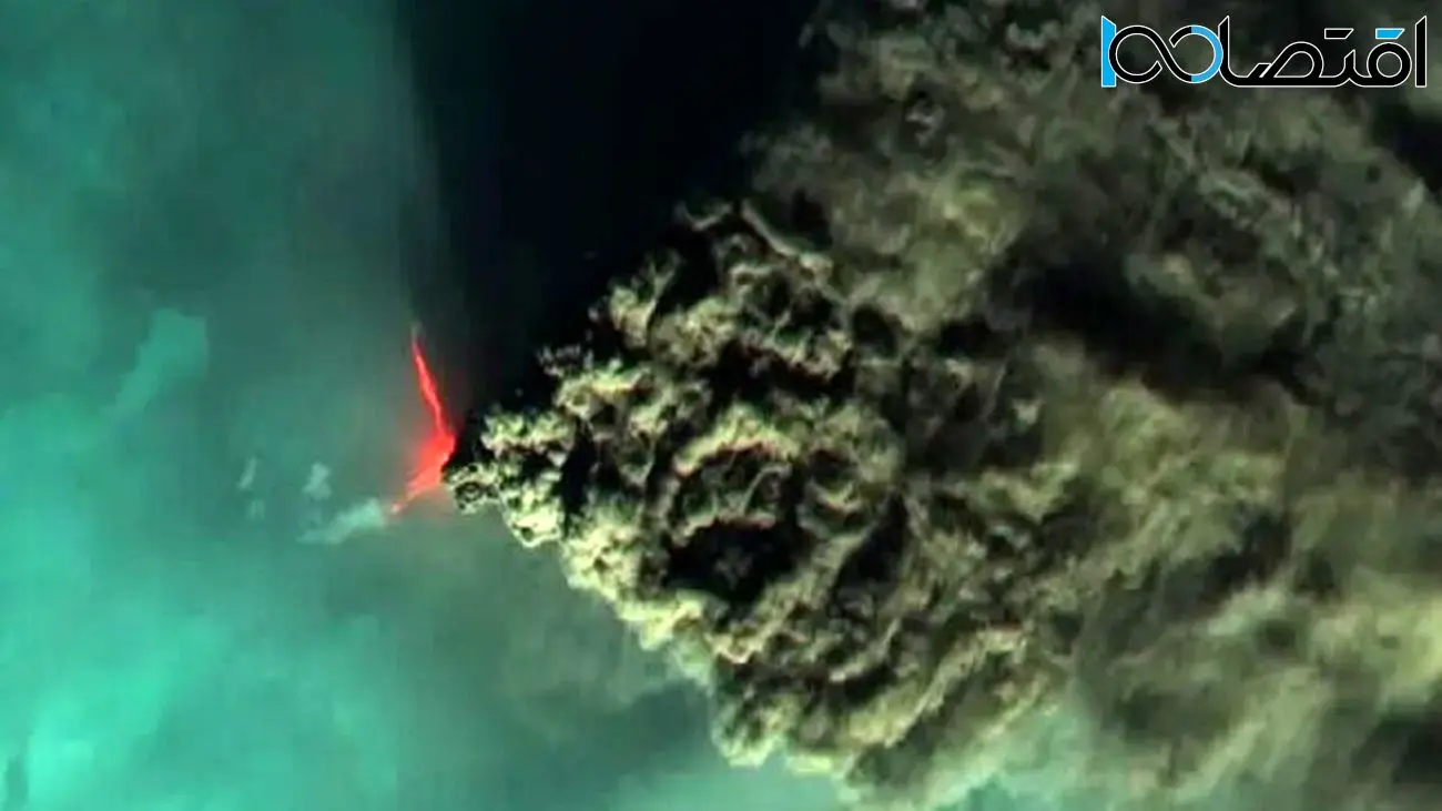 تصاویر ماهواره‌ای از فوران بلندترین آتشفشان اروپا و آسیا