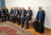 حضور چهره‌های حساس دولت پزشکیان در دیدار با روحانی + تصاویر اختصاصی