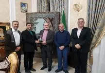 دیدار مدیرعامل شرکت نمایشگاه اصفهان با مسوولین سفارت ایران در ازبکستان
