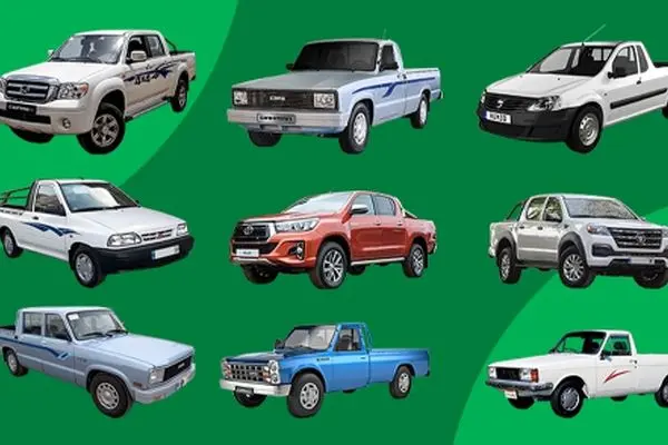 مقایسه قیمت وانت‌های ایرانی/ آریسان، نیسان آبی و تندر وانت + جدول خرداد 1404