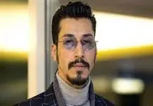 عکس زن زیبا و قد بلند بهرام افشاری ! / در و تخته با هم جورند !