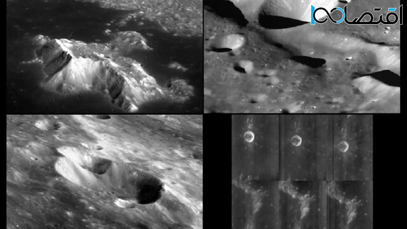 تصاویری از دهانه‌های ماه با جزئیاتی بی‌نظیر