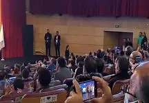 لحظه کشف حجاب زینب کاظم پور در انتخابات سازمان مهندسی تهران + فیلم