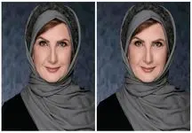 تغییر چهره باورنکردنی خانم بازیگر محجبه صدا و سیما در خارج / بدون روسری و با آرایش زننده !