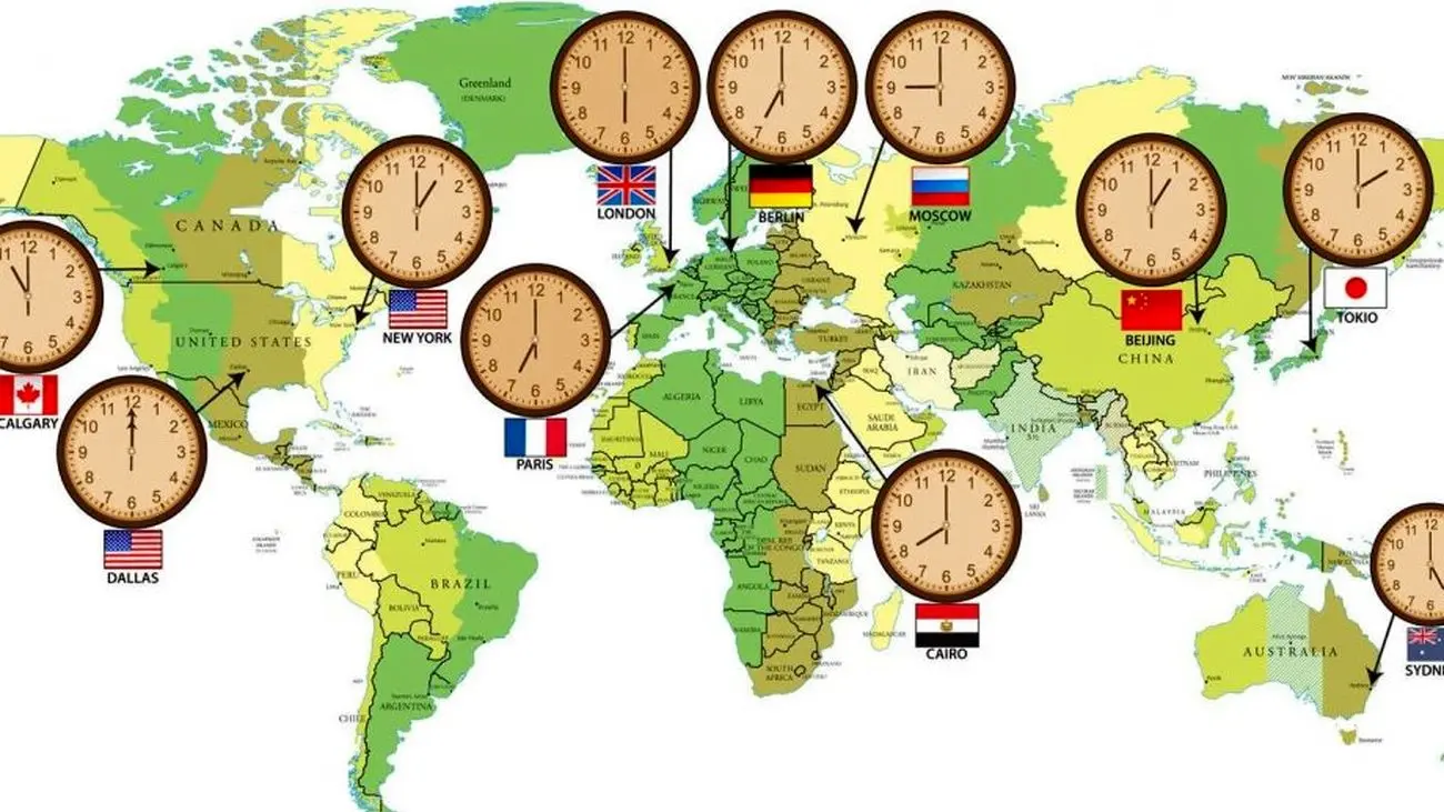 اختلاف ساعت تهران با سایر کشورها برای سفر چقدر است؟