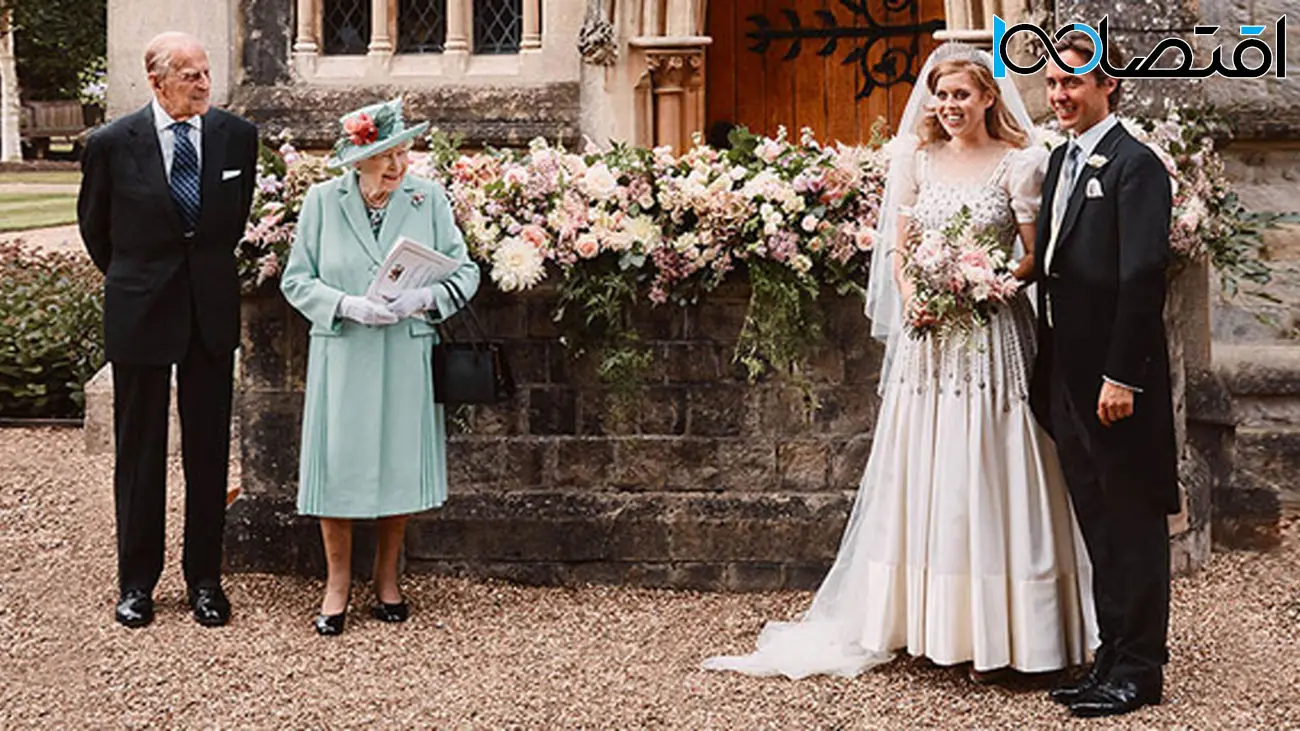 تاج سلطنتی تاریخی بر سر عروس خوشبخت این خاندان + عکس