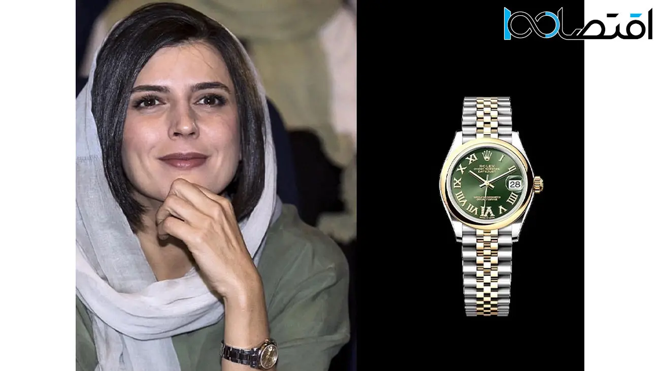درخشش خانم سلبریتی ایرانی با ساعت رولکس روی فرش قرمز + عکس