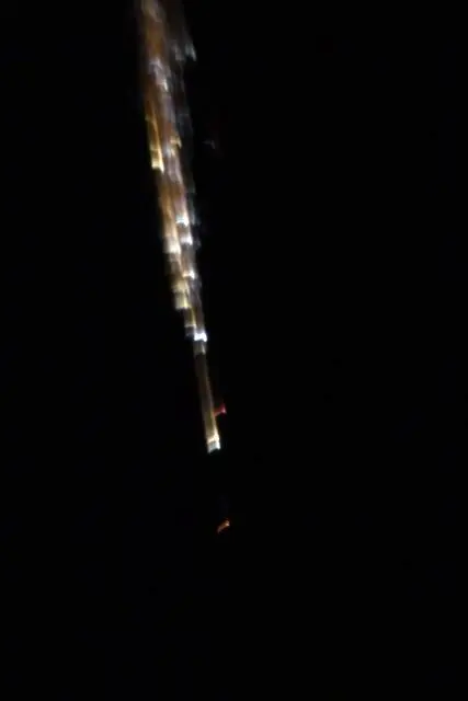 عکس‌های سوختن فضاپیمای روسیه در جو زمین از منظر «ایستگاه فضایی بین‌المللی»