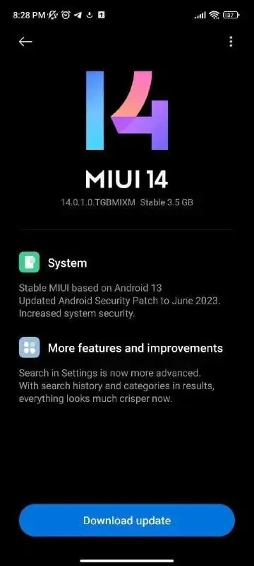 آپدیت MIUI 14 پوکو M4 پرو 5G منتشر شد