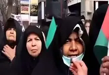 اشرف خانم و شعاری که فضای مجازی را تسخیر کرد / «صل علی سترکه، چشما ترامپ بترکه» + فیلم گفتگو
