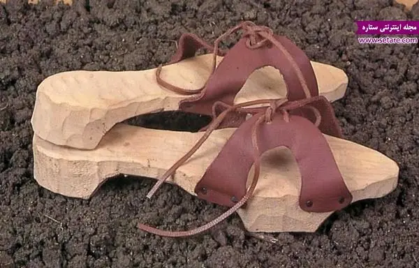 کفش‌ زنانه، مدل کفش، کفش‌های زنان در قدیم، قرون وسطی، اروپا، کفش چوبی