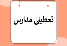 فوری/ این مدارس تا آخر هفته تعطیل شدند! 
