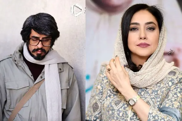 سلفی جنجالی بهاره کیان افشار و پوریا شکیبایی در پشت صحنه سریال تاسیان!