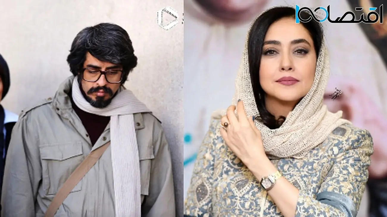 سلفی جنجالی بهاره کیان افشار و پوریا شکیبایی در پشت صحنه سریال تاسیان!
