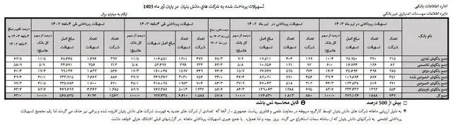 افزایش ۶۳ درصدی پرداخت تسهیلات به شرکت‌های دانش بنیان