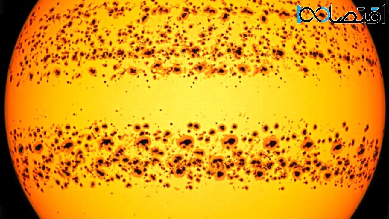 تصویر روز ناسا: خورشید فعال و لکه‌های خورشیدی