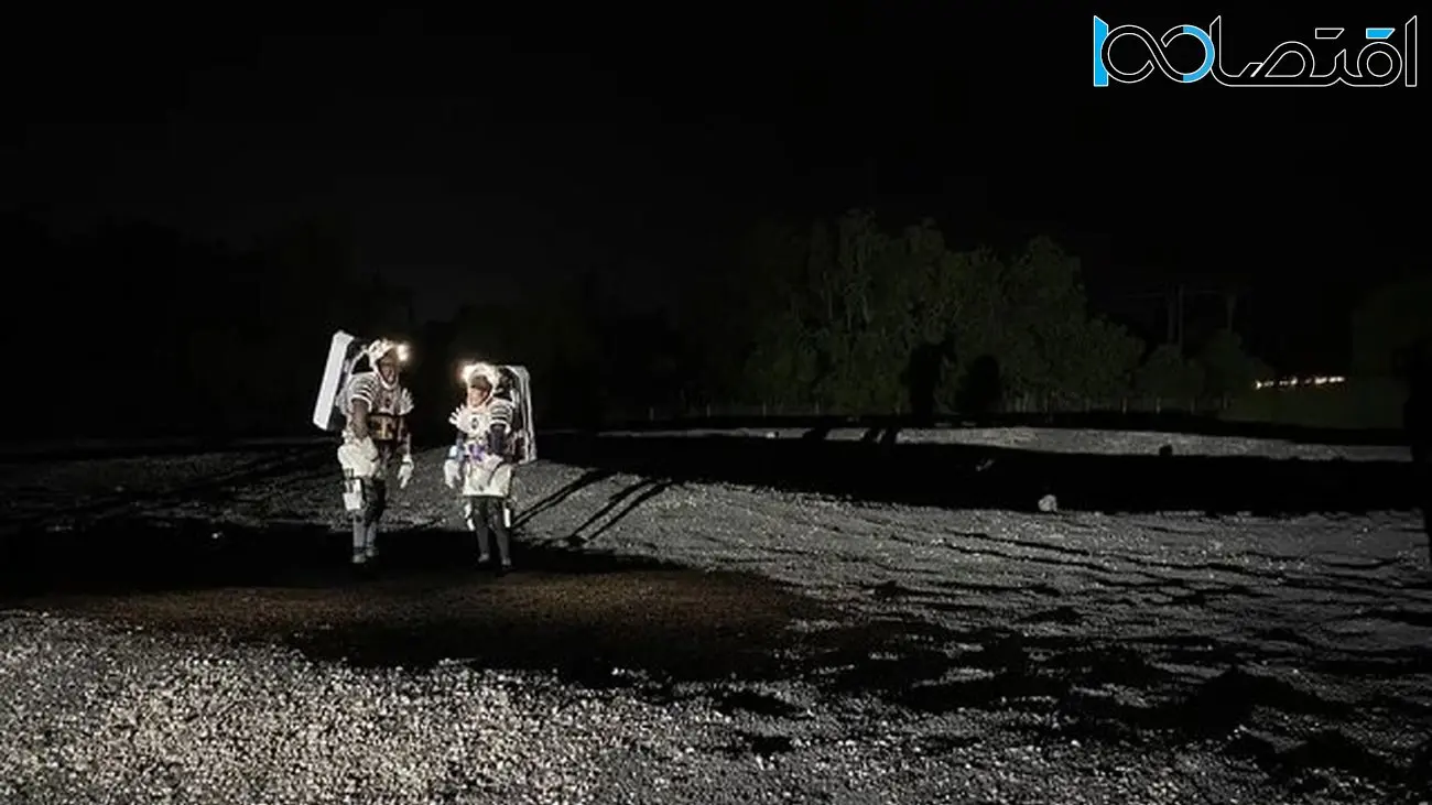 پیاده‌روی شبیه‌سازی شده فضانورد ناسا روی ماه