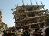 فیلم هولناک از لحظه فرو ریختن  فاجعه بار ساختمان های خلازیر / تعداد کشته ها 4 نفر 