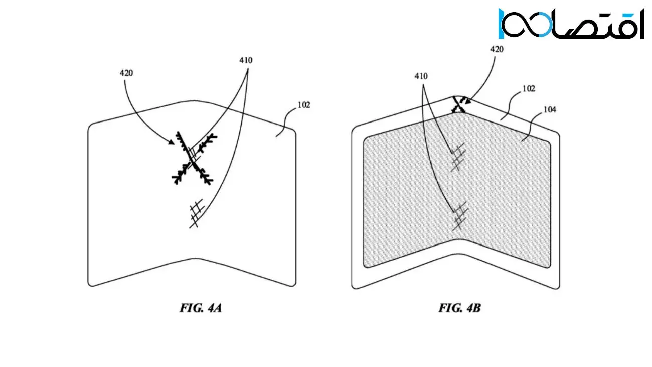 ثبت پتنت نمایشگر تاشو مقاوم در برابر شکستن توسط اپل