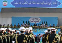تصویری از پزشکیان در مراسم رژه نیروهای مسلح
