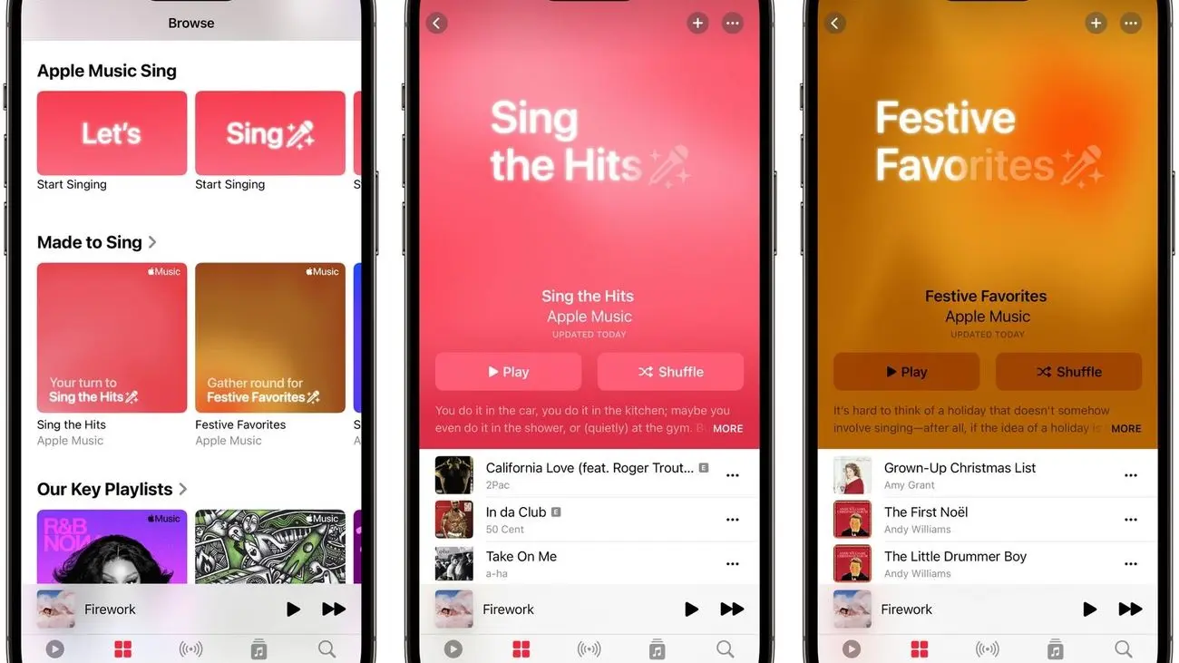 لیست مخصوص ویژگی جدید Apple Music Sing منتشر شد