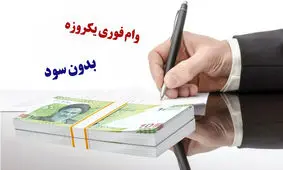 دریافت وام فوری 20 میلیونی بدون سود / یک روزه وام بگرید! + شرایط
