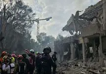 ببینید از لحظه اصابت موشک ایرانی  در حیفا